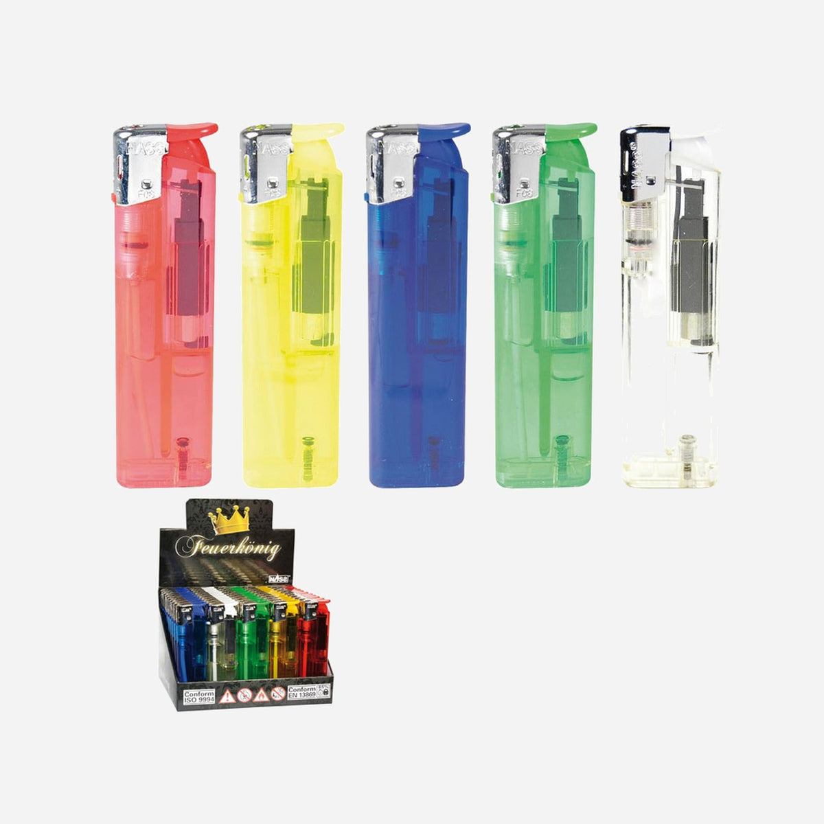 Lot de 50x briquet électronique rechargeable