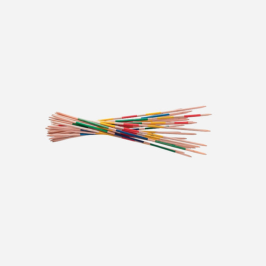 Mikado géant en bois fsc 25 pièces 80x1.2 cm