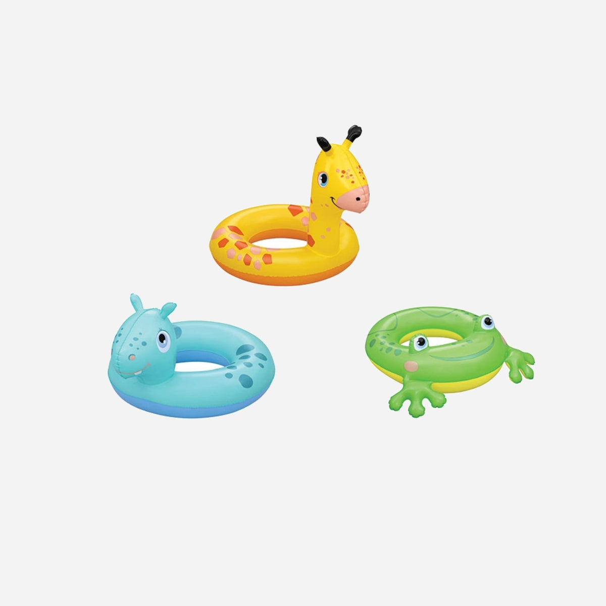 Bouée gonflable avec tête animal 50 cm