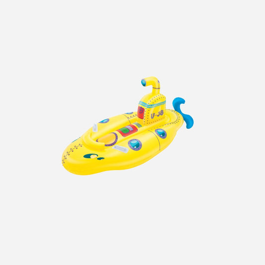 Sous marin jaune gonflable chevauchable avec poignées 1.65x0,86 m