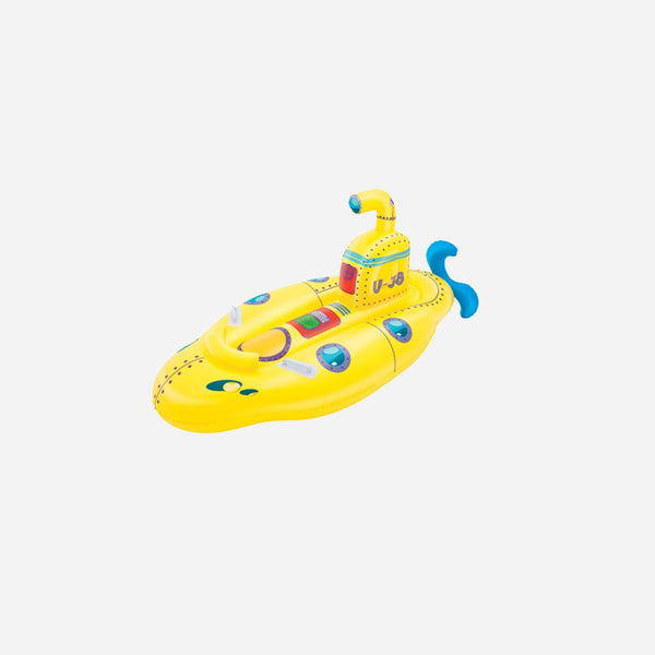 Sous marin jaune gonflable chevauchable avec poignées 1.65x0,86 m