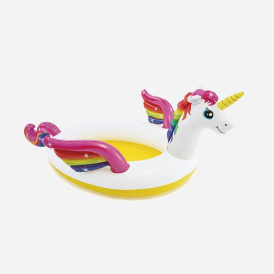 Piscine gonflable fontaine licorne magique 272x193 × 104 cm