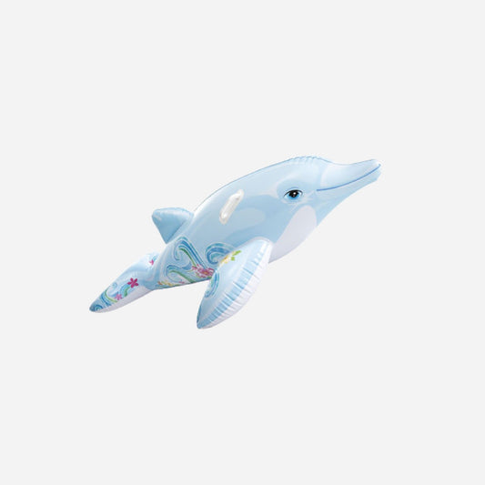 Dauphin gonflable chevauchable gris 1.75x0,66 m