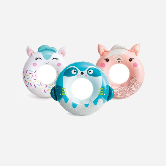 Bouée gonflable animal Mignon assorti 84 × 76 cm