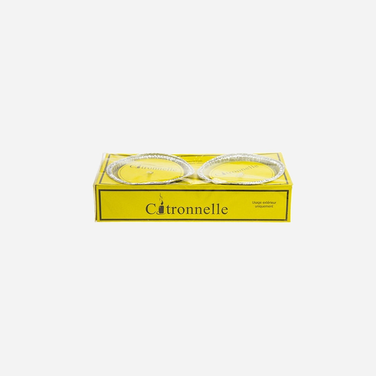 Pack de 2 bougies à la citronnelle 11 cm