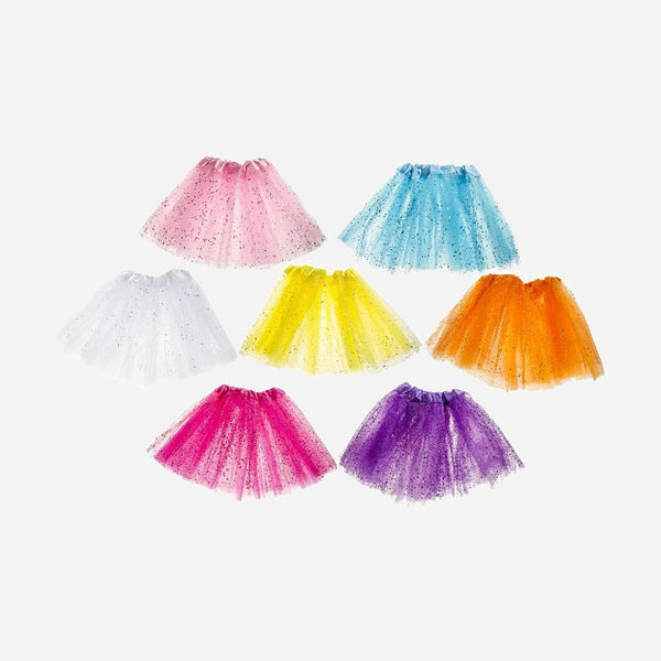 Jupe tutu en tulle pastel à paillettes enfant 29 cm