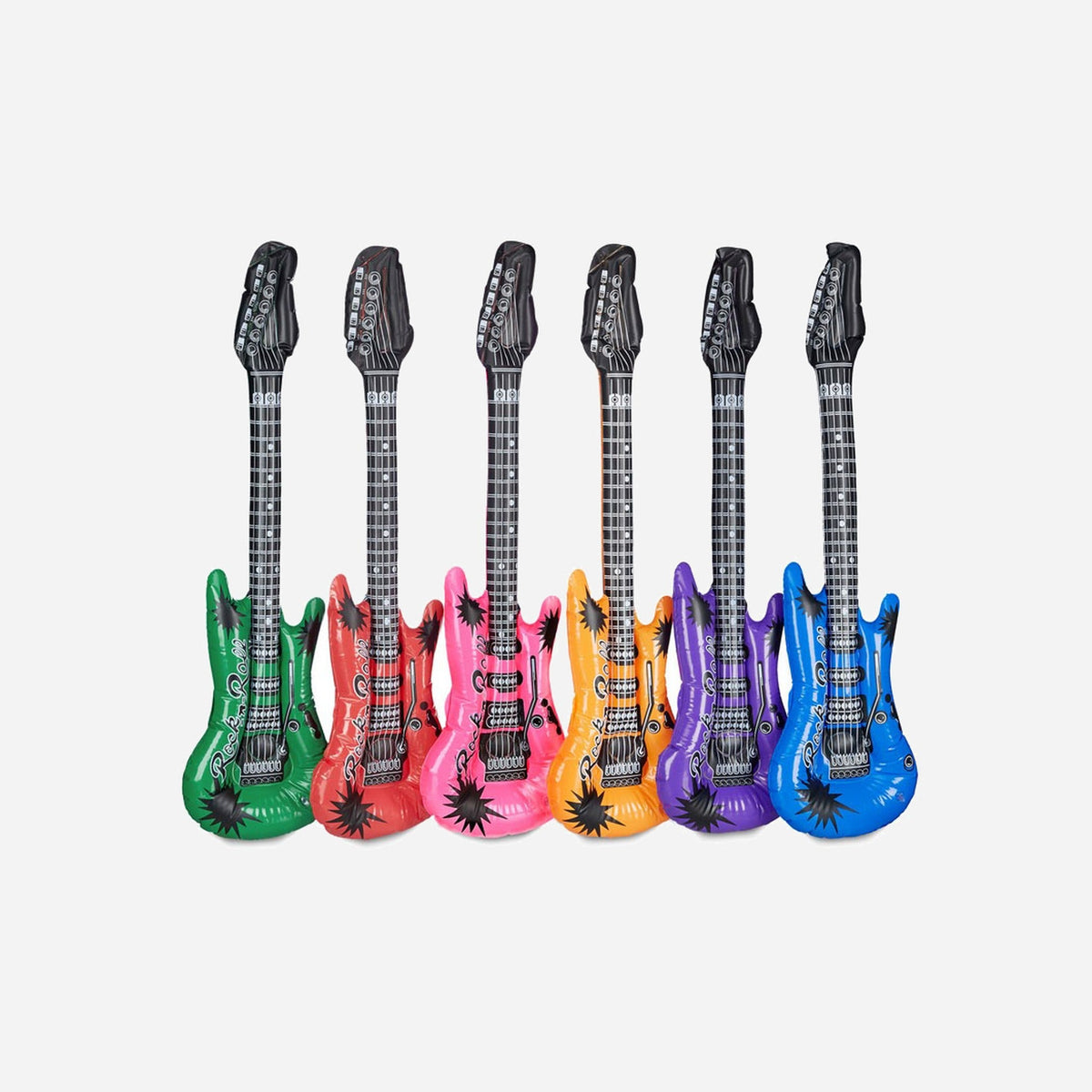 Guitare gonflable Rock & Roll assorti 1 m