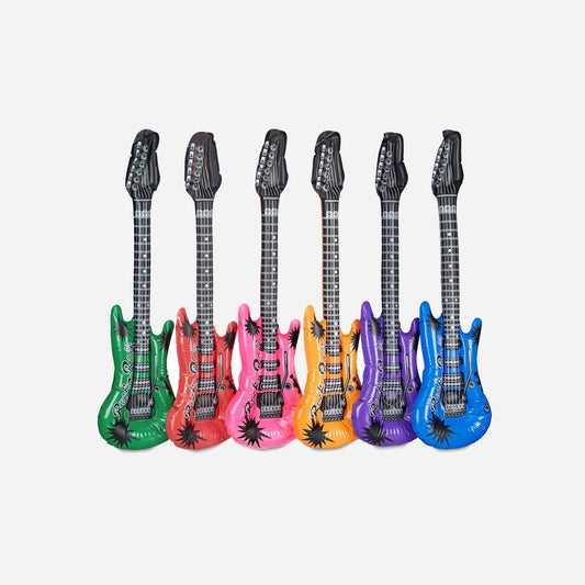 Guitare gonflable Rock & Roll assorti 1 m