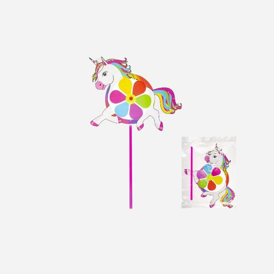 Hélice moulin à vent licorne 55 cm