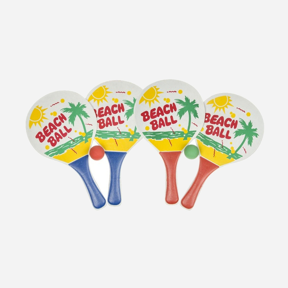 Lot de 2 raquettes de plage Beach Ball 33 cm