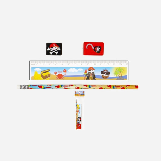 Set papeterie pirate II 4 pièces
