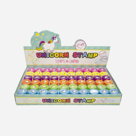 Lot de 60 tampons à imprimer licorne assorti