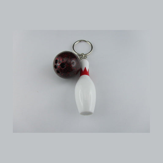 Porte-clefs boule de bowling et quille