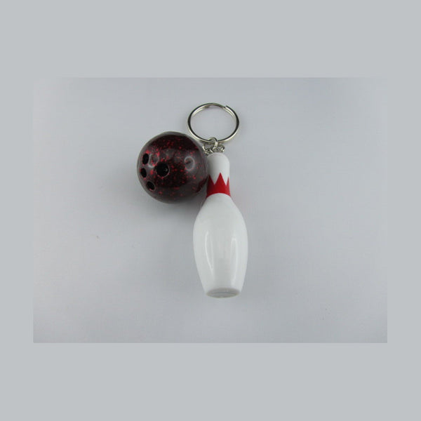 Porte-clefs boule de bowling et quille