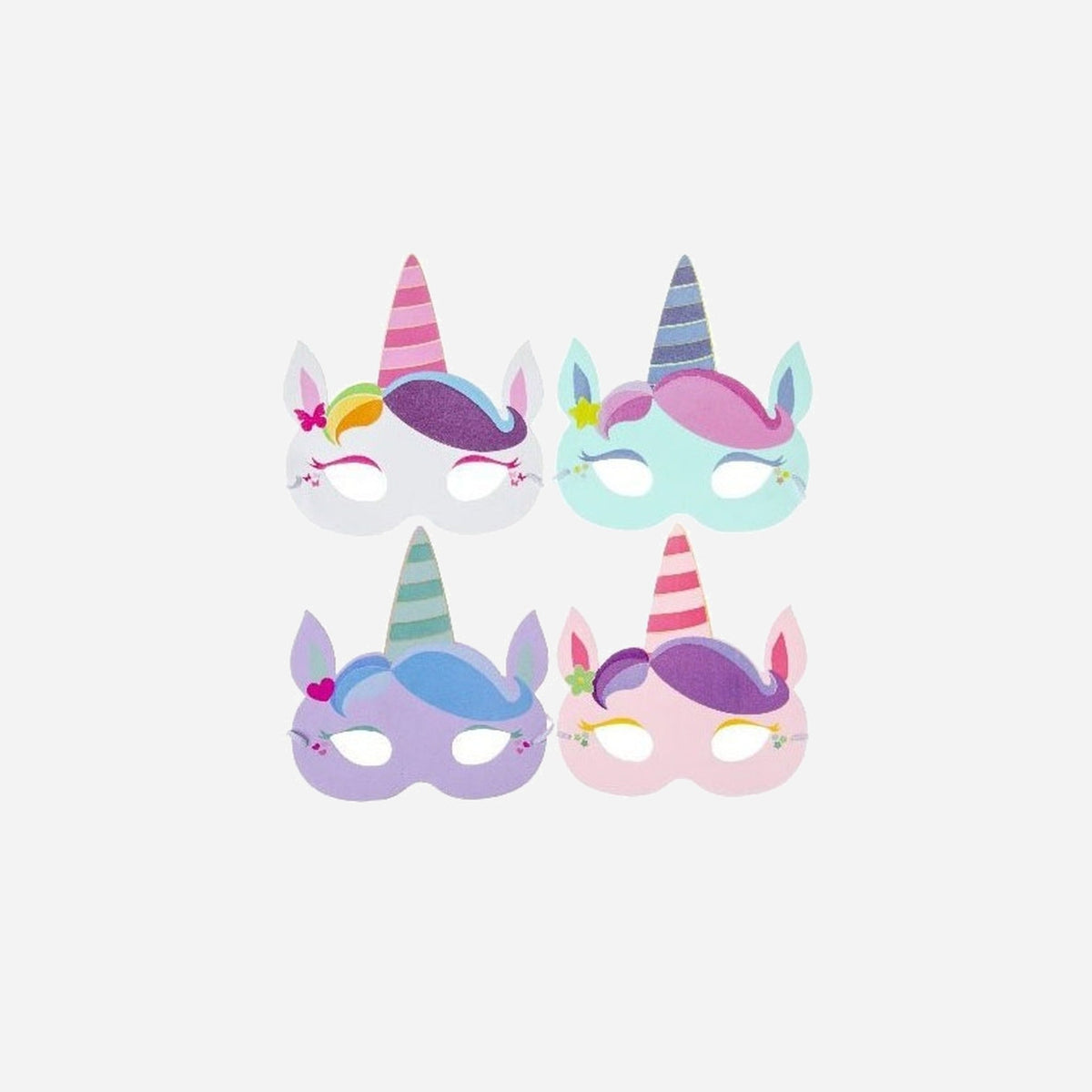 Masque mousse licorne assorti