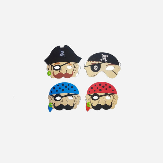 Masque mousse pirate pour enfant assorti