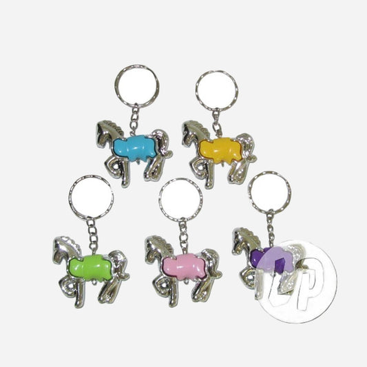 Porte-clefs cheval argenté