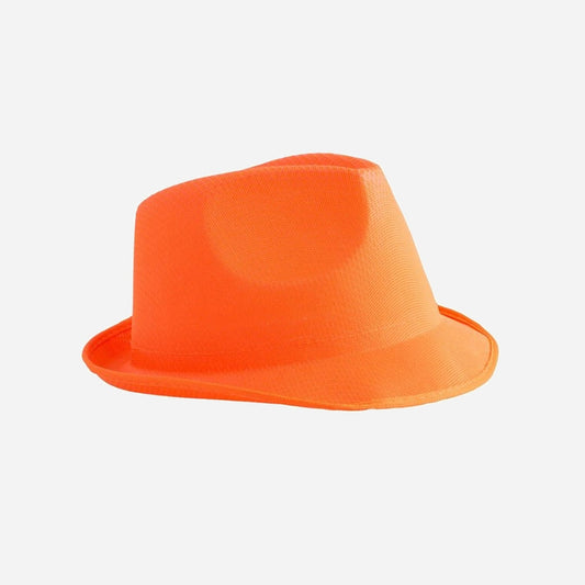 Chapeau trilby Event orange fluo adulte