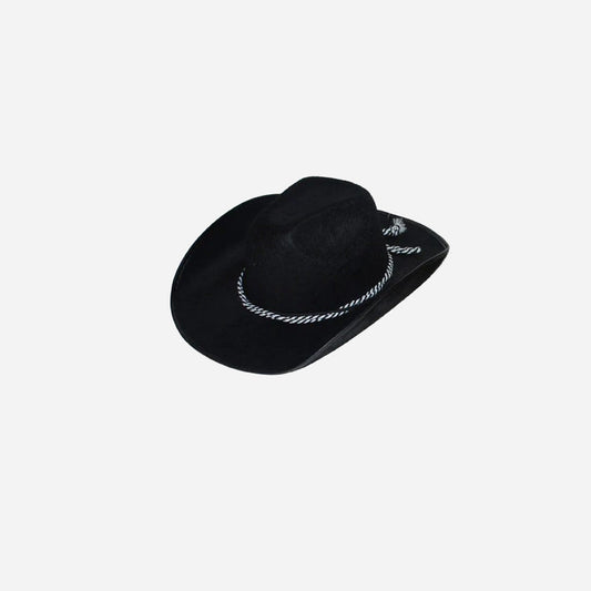 Chapeau cowboy feutrine noir