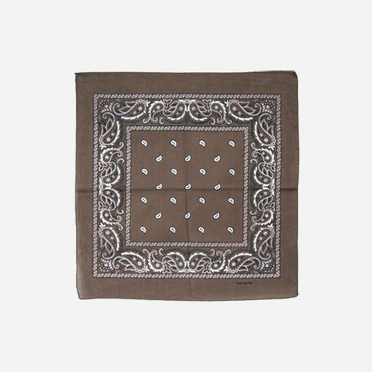 Bandana style cachemire brun