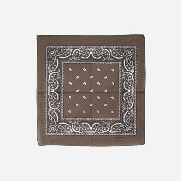 Bandana style cachemire brun