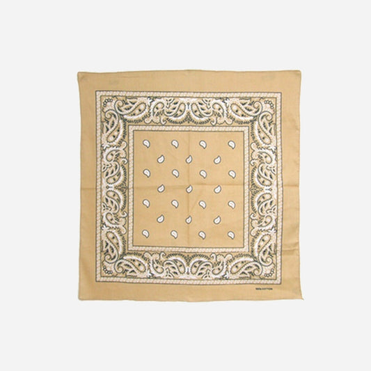 Bandana style cachemire beige