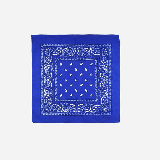 Bandana style cachemire bleu