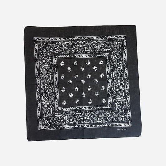 Bandana style cachemire noir