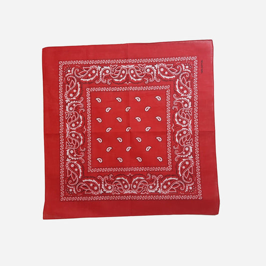 Bandana style cachemire rouge