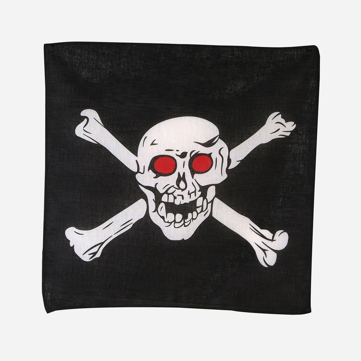 Bandana pirate aux orbites rouges