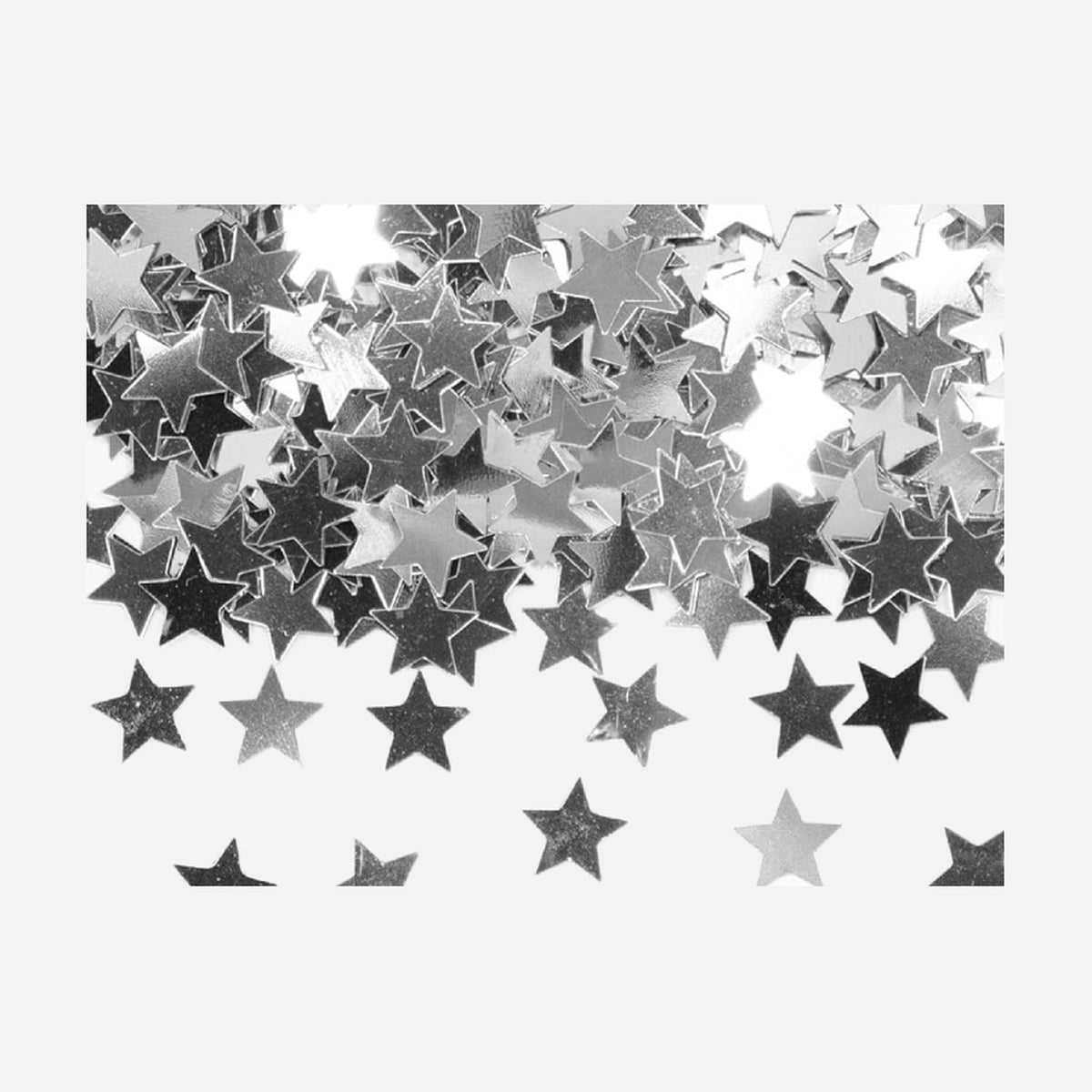 Confettis de table 5 mm étoiles argent