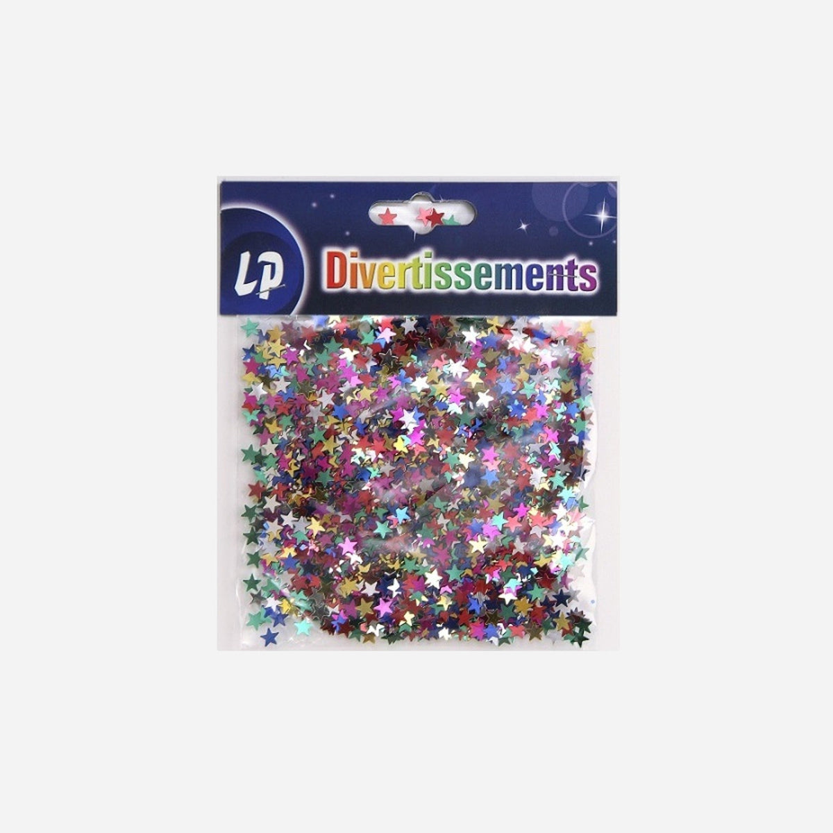 Confettis de table 5 mm étoiles multicolore