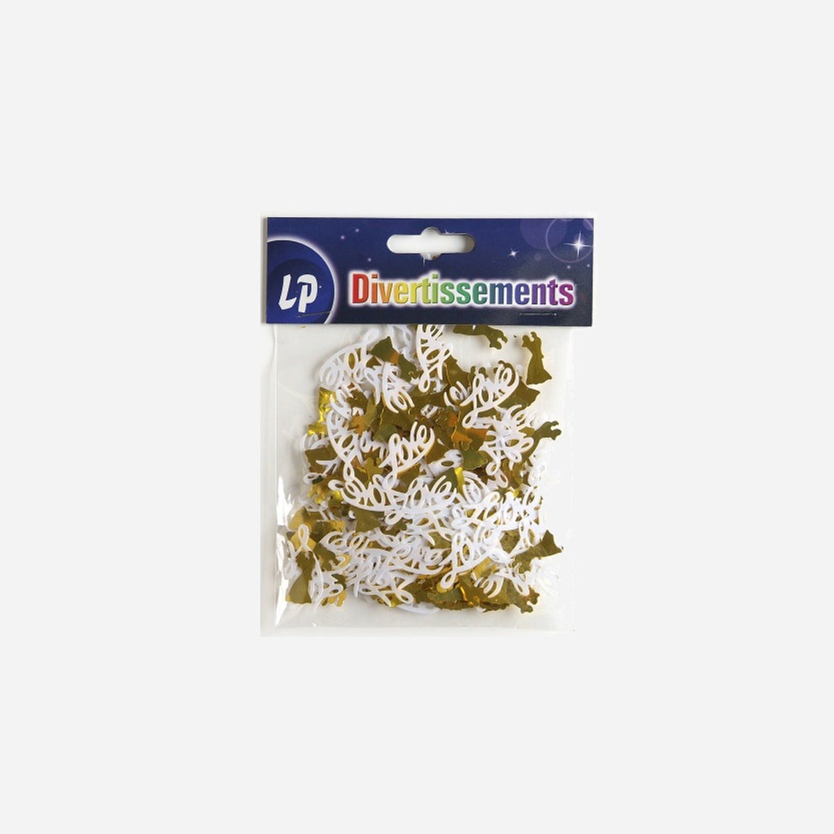 Confettis de table 6 mm mariage love