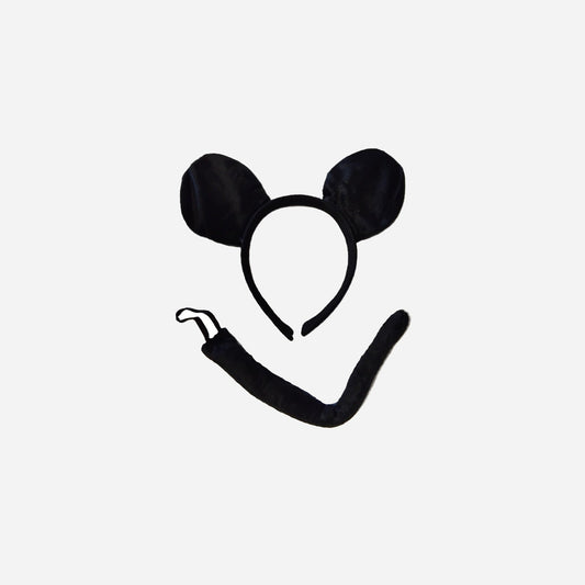 Set déguisement de souris noir