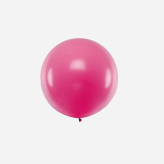 Ballon rond géant fuchsia 35 g 90 cm
