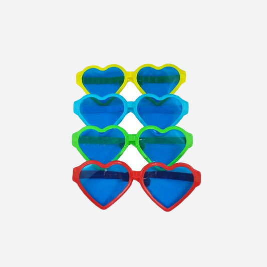 Lunette jumbo motif coeur avec verres assorti 26 cm