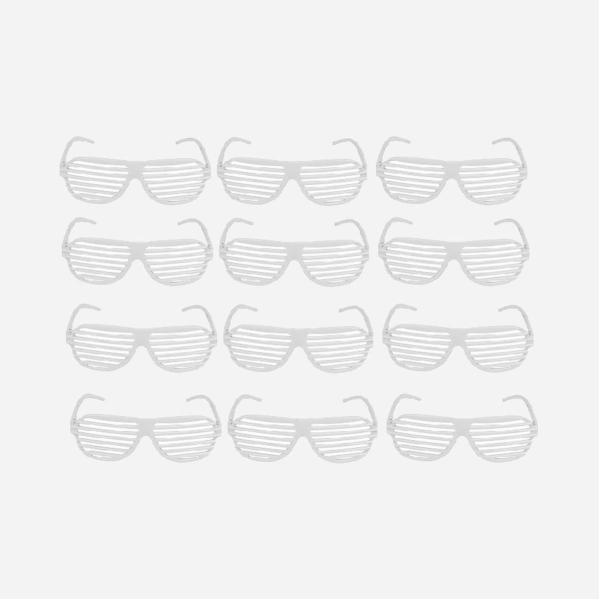 Lot de 12 lunettes stores