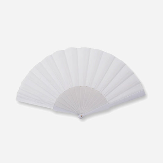 Éventail plastique blanc 23 cm