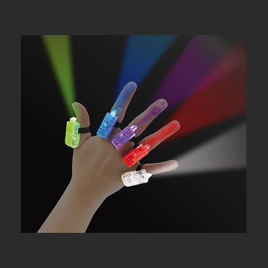 Lot de 4 bagues lumineuses assorti