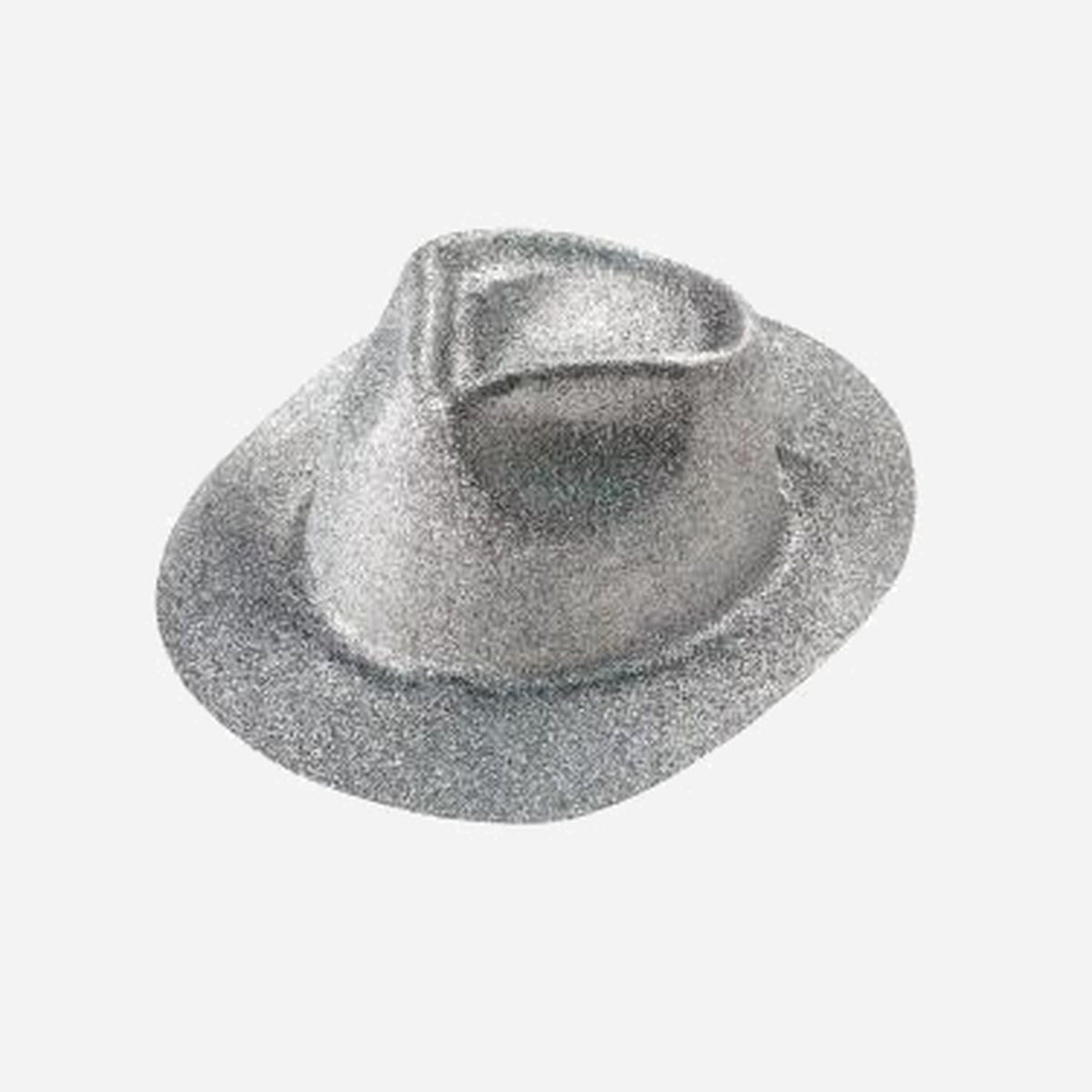 Chapeau trilby en PVC à paillettes