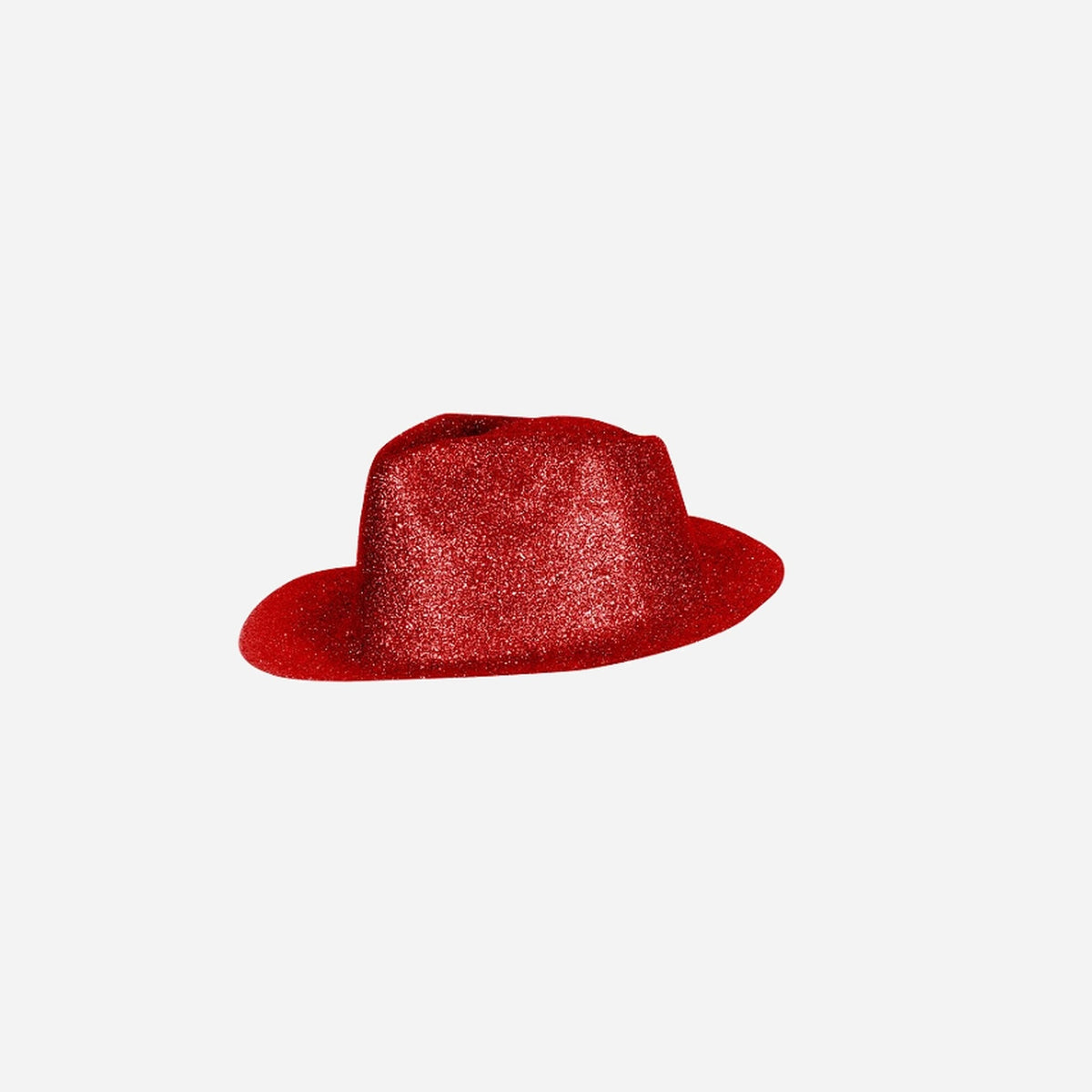 Chapeau trilby en PVC à paillettes