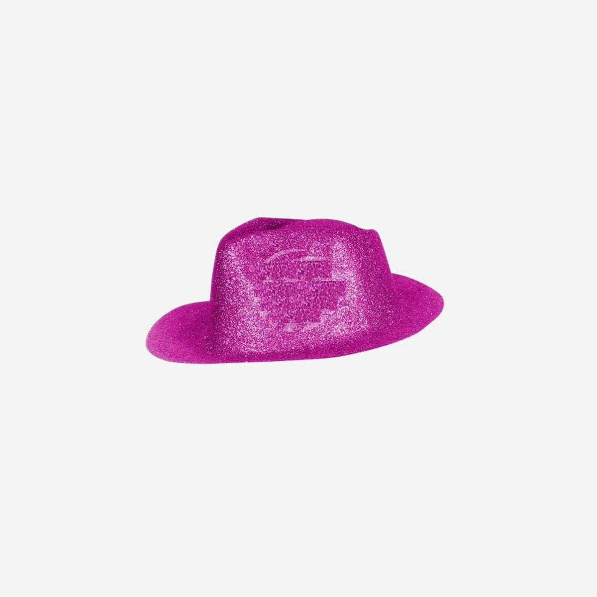 Chapeau trilby en PVC à paillettes