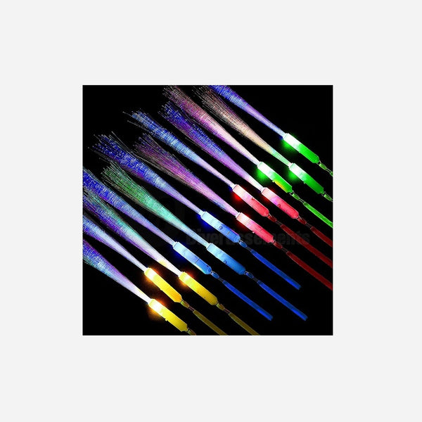 Baton lumineux fibres LED's assorti 26 cm