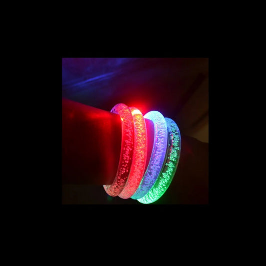 Bracelet lumineux LED bulles multicolore assorti
