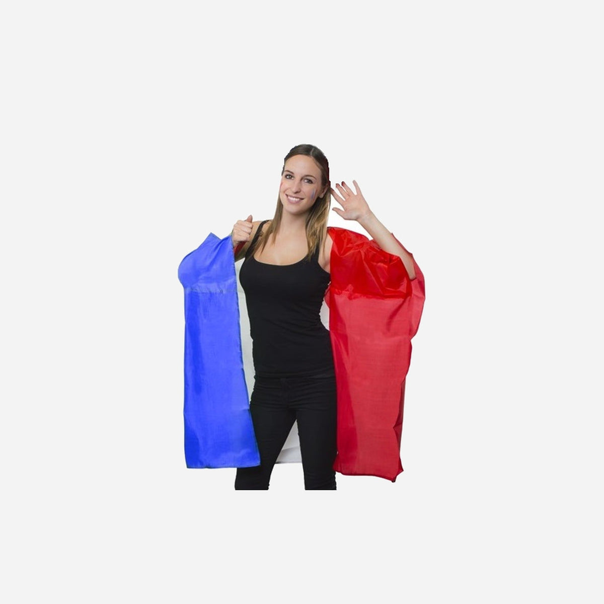 Cape poncho drapeau france 90 × 150 cm