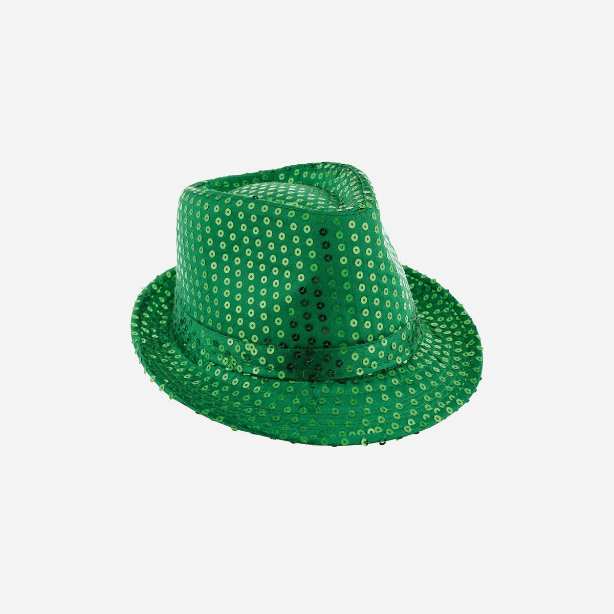 Chapeau trilby à sequins 12 cm