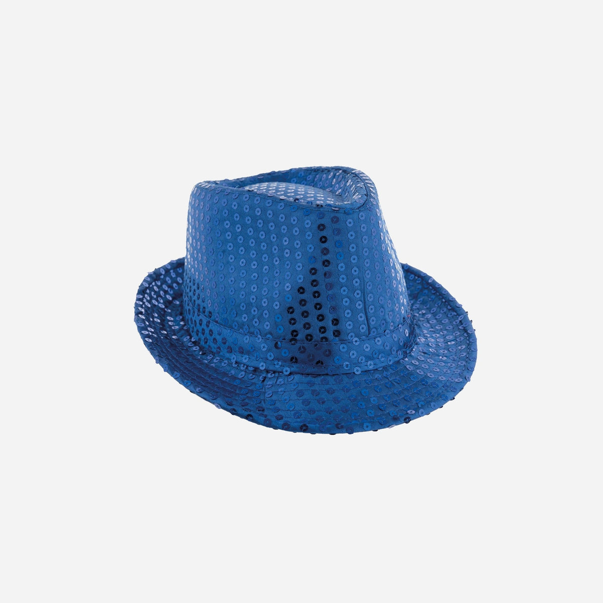 Chapeau trilby à sequins 12 cm