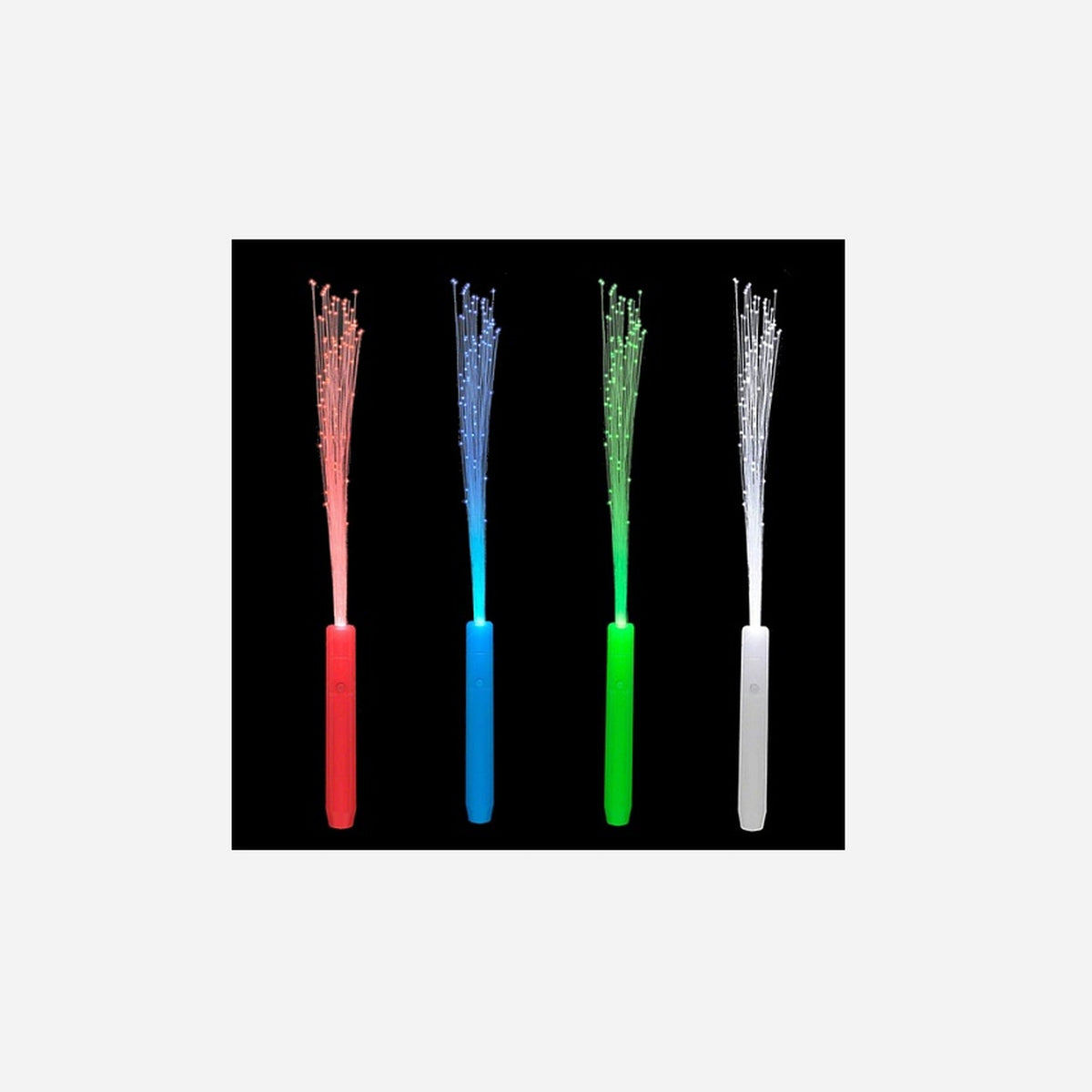 Baton lumineux fibre LED's assorti 35 cm