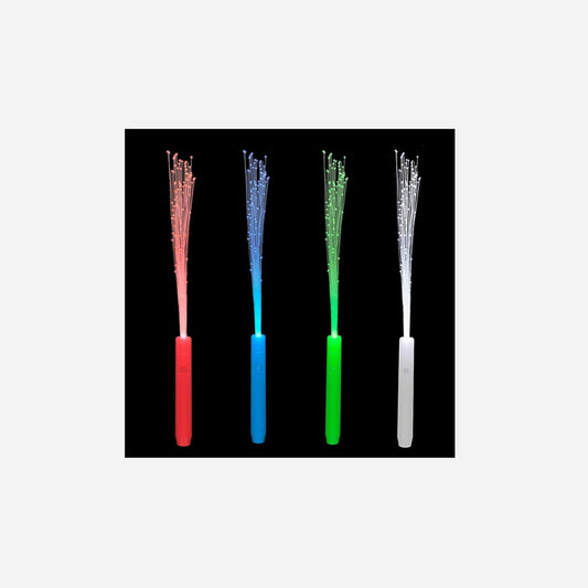 Baton lumineux fibre LED's assorti 35 cm