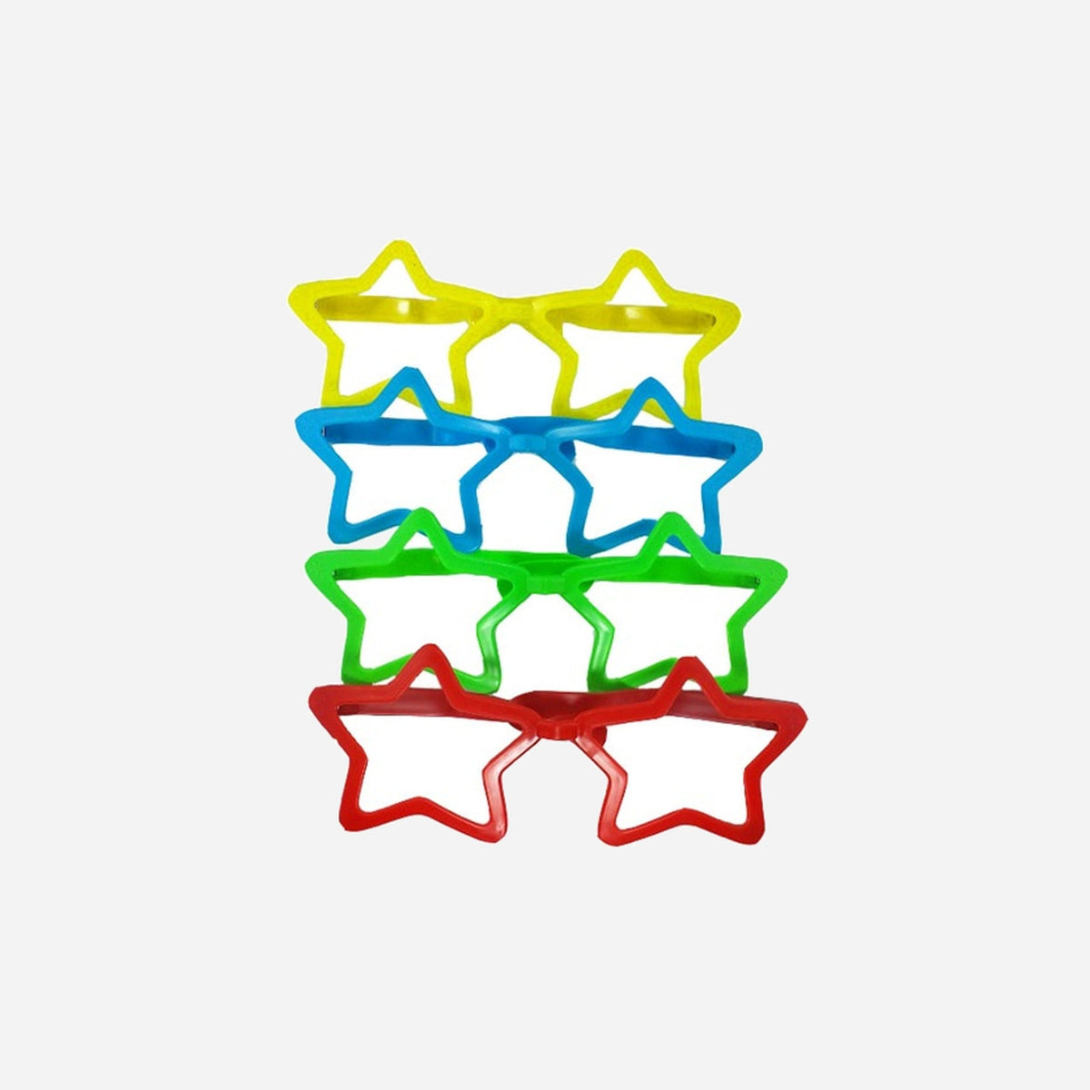 Lunette jumbo motif etoile sans verres assorti 28 cm
